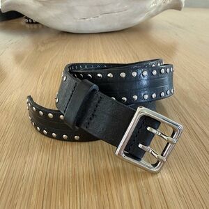 Rag & Bone Black Studded Willow Belt, Like New! Medium